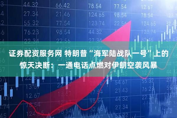 证券配资服务网 特朗普“海军陆战队一号”上的惊天决断：一通电话点燃对伊朗空袭风暴